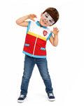 Kids Rescue Leader Costume Red and White Unisex Vest and Mask for Themed Party Cosplay Event