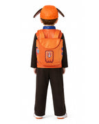 Kids Water Rescue Puppy Costume Orange Tops Pants Hat and Backpack 4pcs Set for Birthday Party