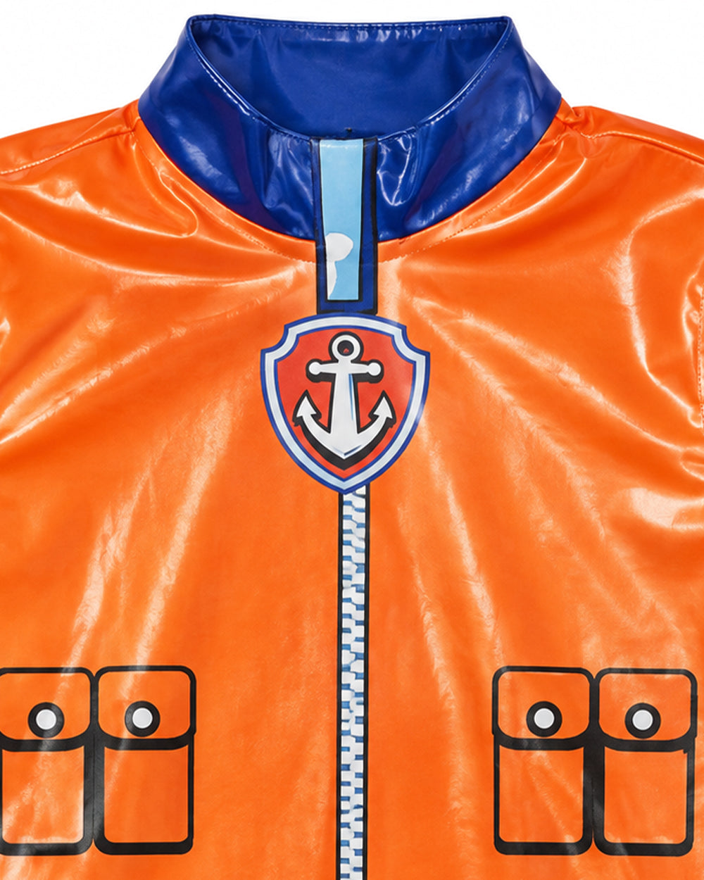 Kids Water Rescue Puppy Costume Orange Tops Pants Hat and Backpack 4pcs Set for Birthday Party