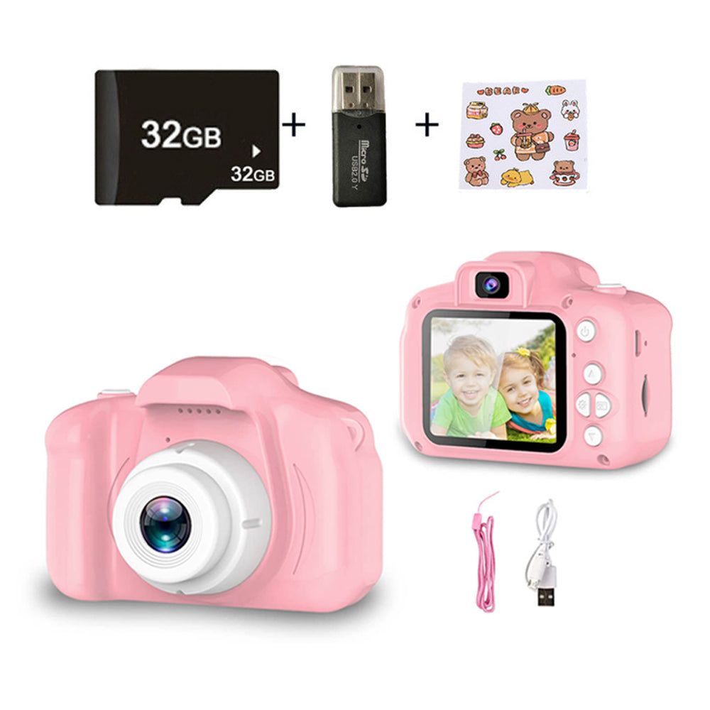 Children's First Camera 13MP HD Digital Camera with Games and 32GB SD Card and Card Reader