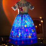 Girls Mirabel Light Up Dress Princess Glowing LED Fancy Costume for Dress Up Size 3T-10