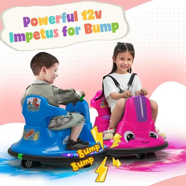 12V Kids Ride on Car 360° Spinning Electric Vehicle with Remote Control MP3