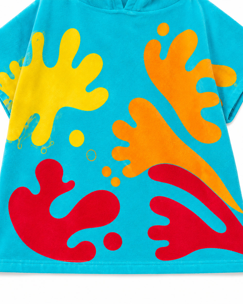 Kids Fleece Dough Monster Costume Blue Hooded Poncho Retro Toy Factory Game Tunic for Halloween Cosplay