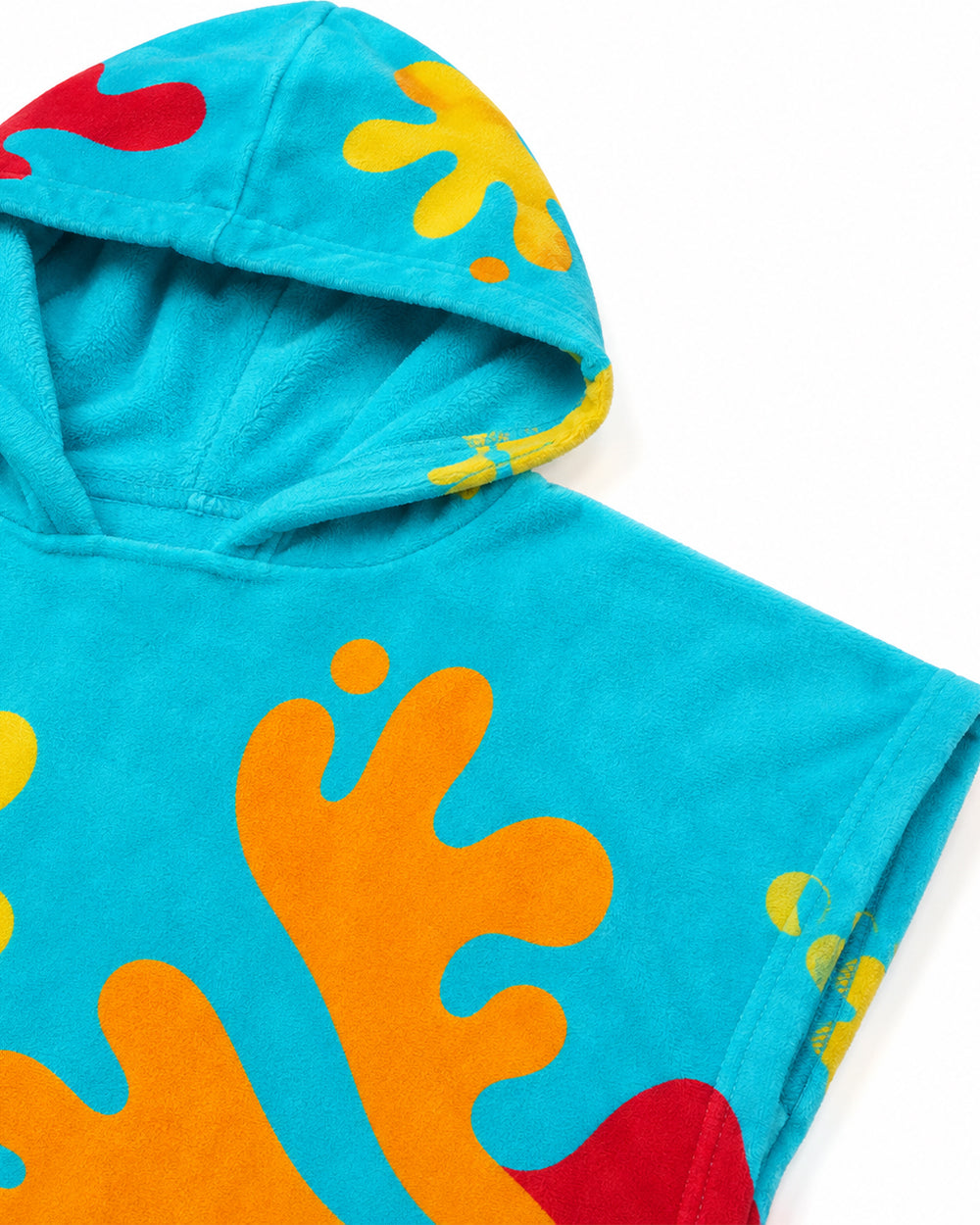 Kids Fleece Dough Monster Costume Blue Hooded Poncho Retro Toy Factory Game Tunic for Halloween Cosplay