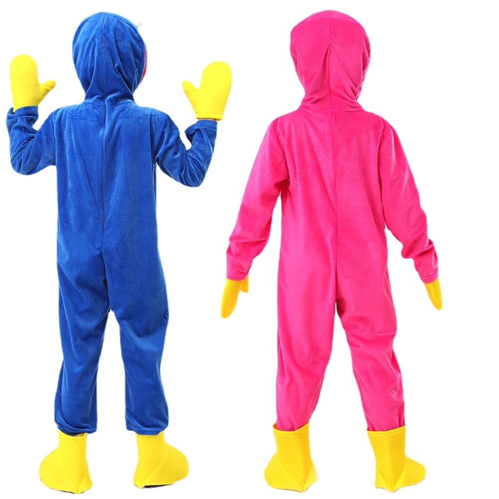 Kids Hagi Wagi Costume Boys Girls Game Cosplay Pajamas with Gloves and Shoes Covers Halloween Cosplay Outfits