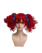 Girls The Incredible Doll Costume Blue Maid Dress with Matching Bow Accessories for Halloween Cosplay Theme Parties