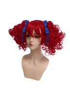 Girls The Incredible Doll Costume Blue Maid Dress with Matching Bow Accessories for Halloween Cosplay Theme Parties