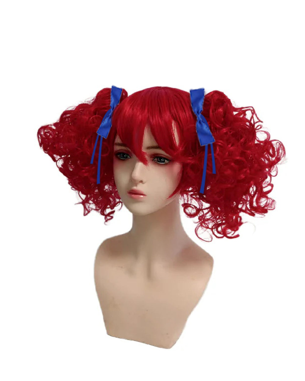 Girls The Incredible Doll Costume Blue Maid Dress with Matching Bow Accessories for Halloween Cosplay Theme Parties