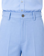 Blue Monster Costume Scary Toy Factory Uniform Set with Fuzzy Cuffs for Kids Adults Themed Party