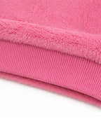Pink Monster Costume Scary Toy Factory Fluffy Outfit with Hat and Leg Warmers for Kids Adults Halloween Dress Up