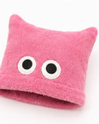 Pink Monster Costume Scary Toy Factory Fluffy Outfit with Hat and Leg Warmers for Kids Adults Halloween Dress Up