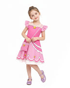 Girls Experiment 1468 Pink Dress and Bag for Theme Parties and Daily Wear 4-12Y