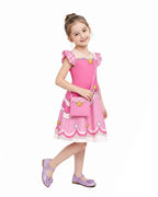 Girls Experiment 1468 Pink Dress and Bag for Theme Parties and Daily Wear 4-12Y