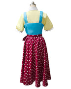 Scary Teacher Cosplay Costume Chapter 3 Yellow Vintage Shirt Vest and Skirt for Girls Women Halloween Cosplay