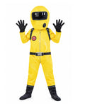 Kids The Player Costume Yellow Hazmat Suit with Extendable Grabber Hands for Cosplay Carnival