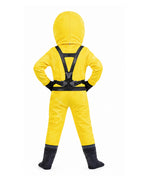 Kids The Player Costume Yellow Hazmat Suit with Extendable Grabber Hands for Cosplay Carnival