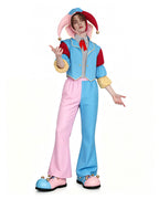 Adult Spider Jester Costume Unisex Horror Game Monster Outfit with Clown Hat for Halloween Carnival
