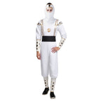 Adult White Dino Ranger Costume MMPR Tommy Oliver Ninja Cosplay Uniform