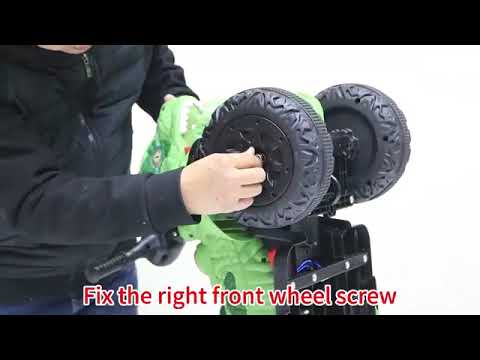 Kids Ride-on Dinosaur ATV Safe Electric Dinosaur Car Interactive with Sounds and Lights