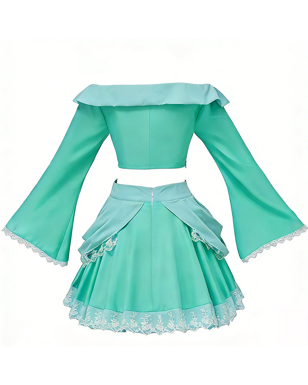Pink Princess Costume Peach Daisy Rosalina Bowsette Crop Tops and Skirt 2pcs Suit for Girls Women Cosplay Events
