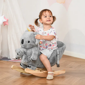 Baby Ride-On Rocking Horse Koala Rocker with Realistic Sounds for Children 18-36 Months