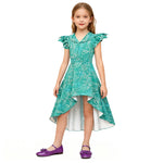 Kids Inside Disgust Costume Halloween Disgust Cosplay Outfit High Low Fashion Dress Set