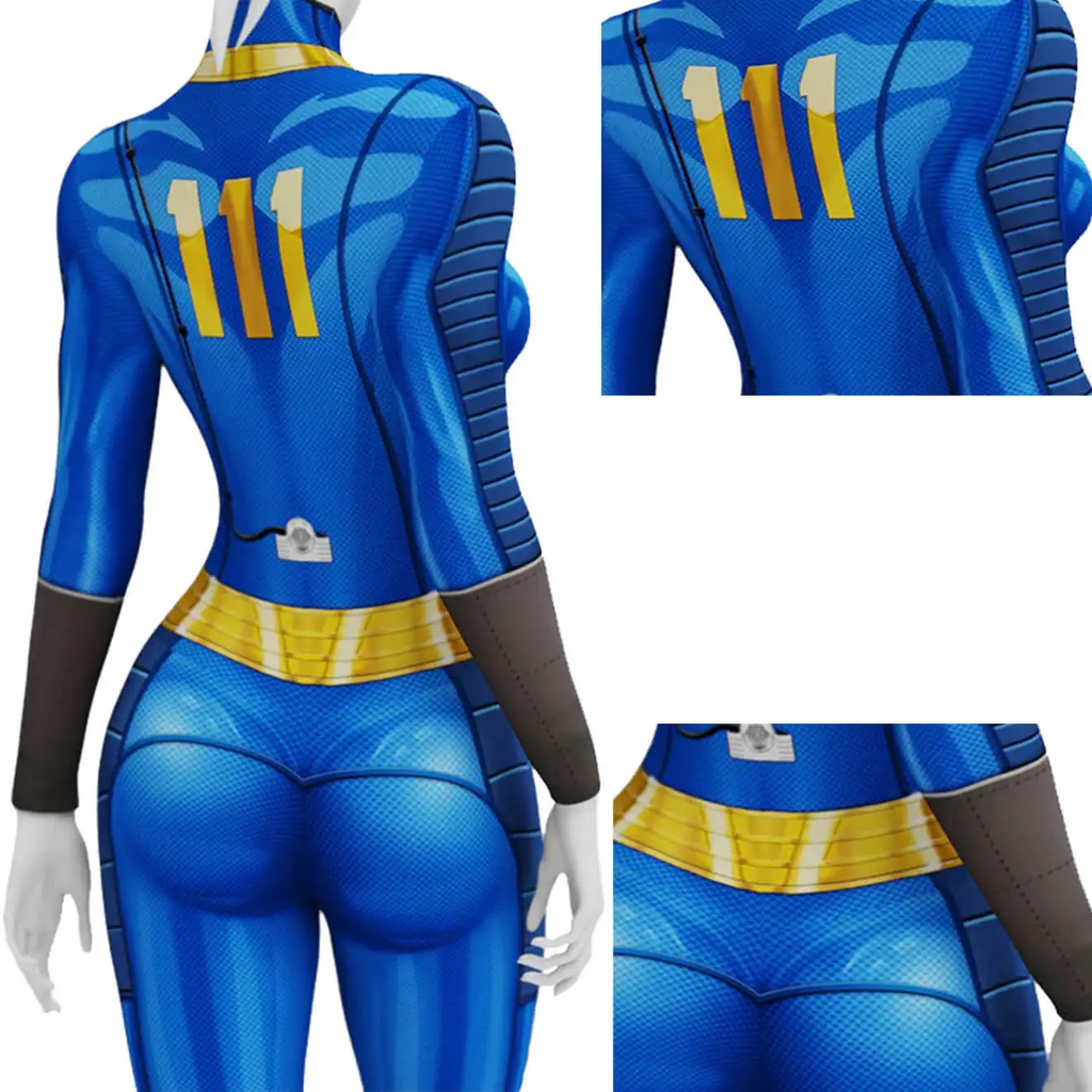 Women Nora Costume Game Player Vault 111 Jumpsuit Halloween Cosplay Outfit