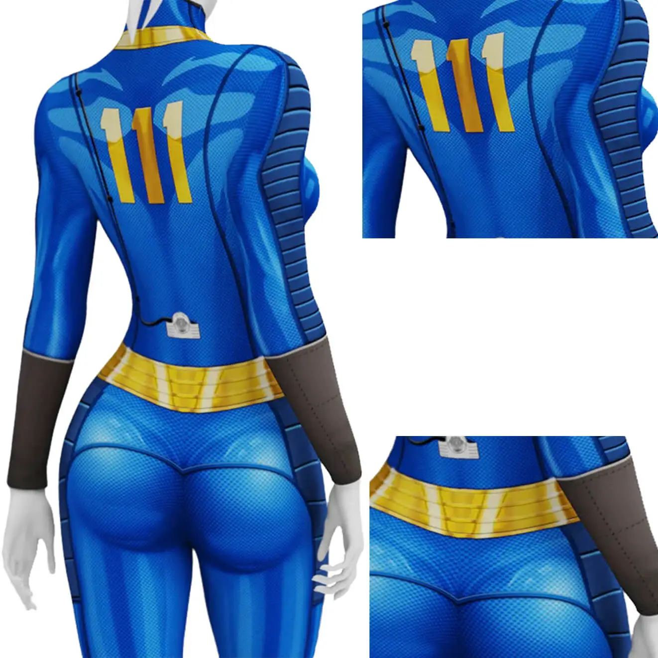 Women Nora Costume Game Player Vault 111 Jumpsuit Halloween Cosplay Outfit