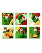 Christmas Race Track Car Toy with 5 Mini Cars Mechanical Car Adventure Playset for Boys Girls