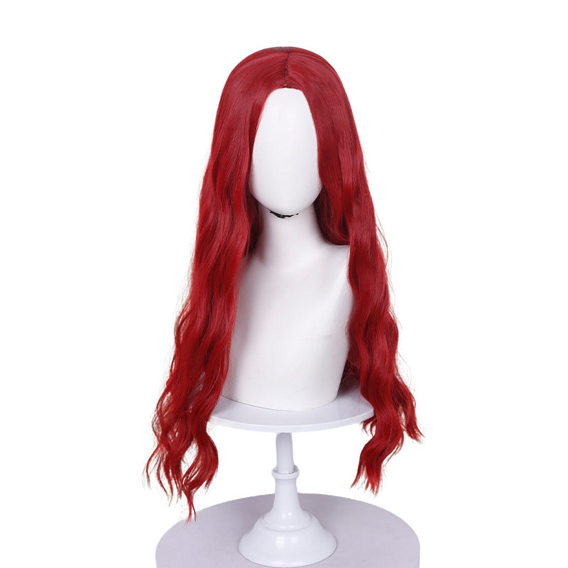 Toddler Girls Red Princess Costume Red Wonderland Tutu Dress and Wig for Halloween Party