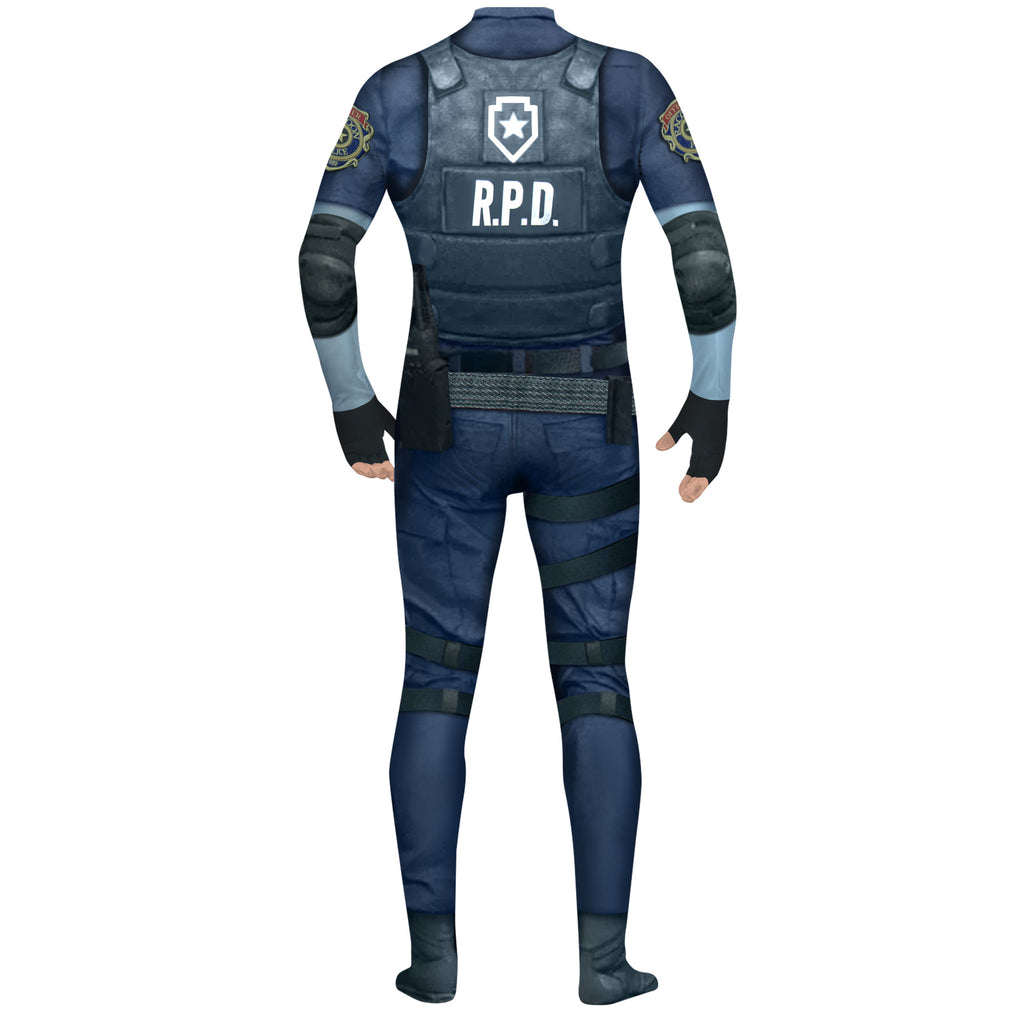 Police Tactical Jumpsuit Game Inspired Leon Bodysuit for Zombie Apocalypse Roleplay