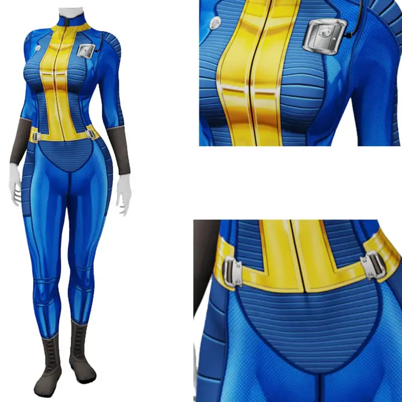 Women Nora Costume Game Player Vault 111 Jumpsuit Halloween Cosplay Outfit