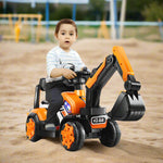 Children's Riding Excavator Electric Ride On Digger Toy 6 Volt Pedal Excavator