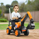 Children's Riding Excavator Electric Ride On Digger Toy 6 Volt Pedal Excavator