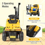 Kids 12V Ride On Digger Toy Realistic Ride On Excavator Truck Best Pretend Play Toy