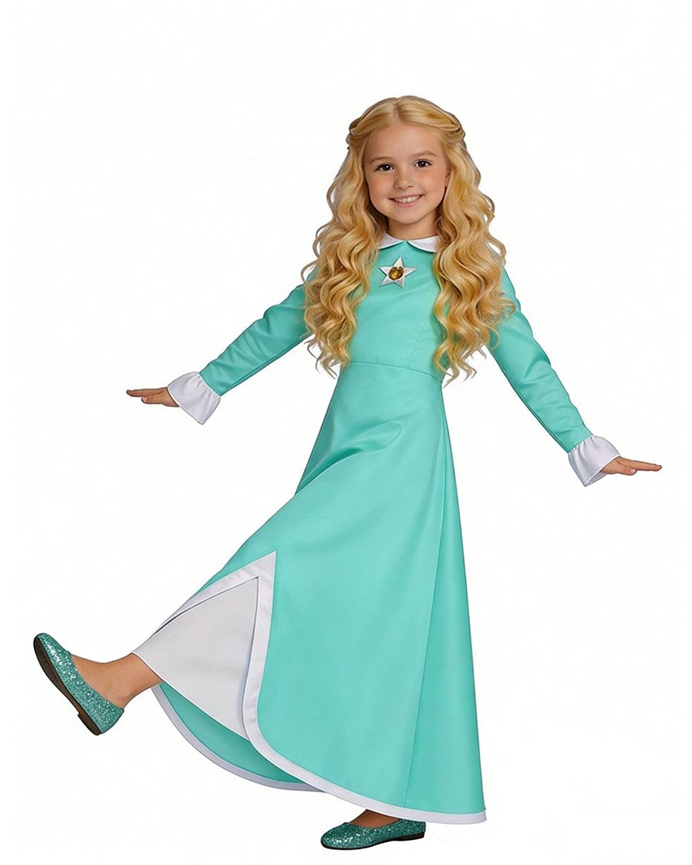 Rosalina Princess Costume Dress with Magical Accessories for Cosplay Events