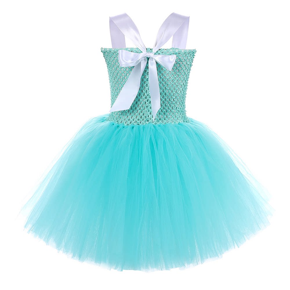 Princess Party Costume Tulle Tutu Dress with Crown and Accessories for Carnival Theme Events