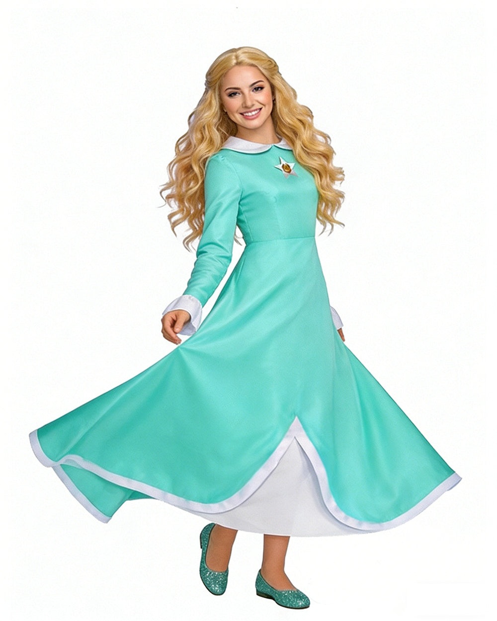 Rosalina Princess Costume Dress with Magical Accessories for Cosplay Events