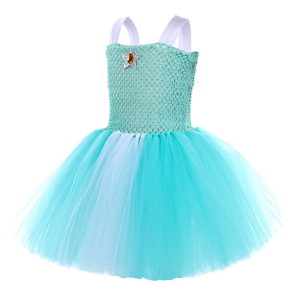 Princess Party Costume Tulle Tutu Dress with Crown and Accessories for Carnival Theme Events