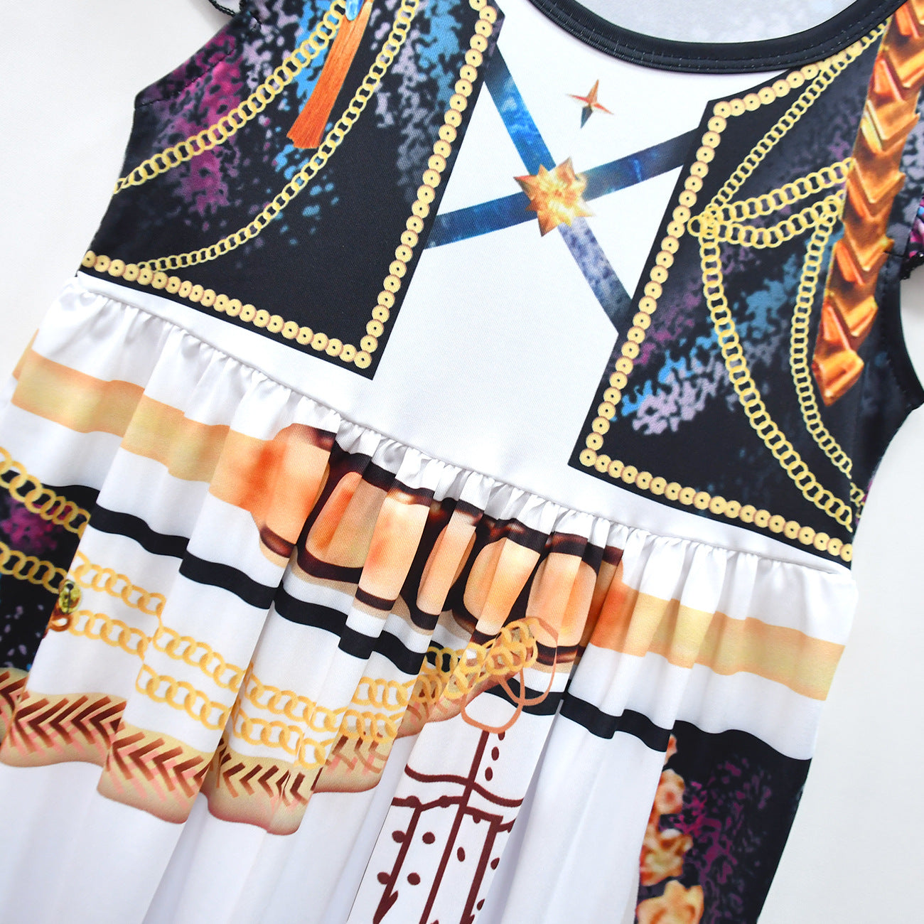 Girls Pop Star Dress Halloween Costumes Party Dress Up Outfit