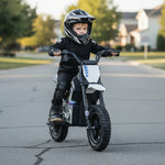 24V Kids Electric Dirt Bike Battery Powered Motorcycle 200W Ride On Car with Light Music