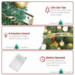 20inch Mini Christmas Tree with 30 Lights Tiny Christmas Tree Battery Operated Tabletop Decoration