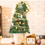 20inch Mini Christmas Tree with 30 Lights Tiny Christmas Tree Battery Operated Tabletop Decoration
