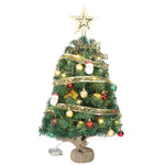 20inch Mini Christmas Tree with 30 Lights Tiny Christmas Tree Battery Operated Tabletop Decoration