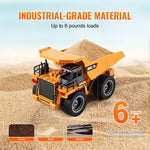 1/18 Scale RC Dump Truck 9CH RC Remote Control Car Toy Rechargeable Battery Construction Vehicle for Kids