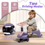 6V Electric Wiggle Car Scalable Ride on Car with Flashing PU Wheels Bluetooth Electric Car