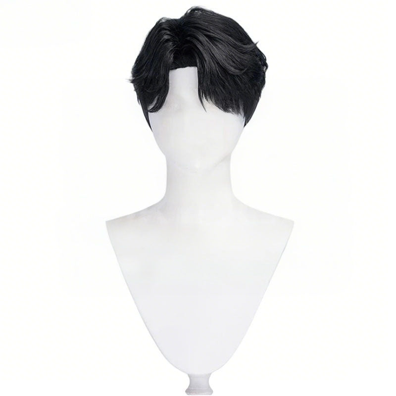 Boys Cosplay Wigs Korean Pop Stars Fashion Green Black Wigs