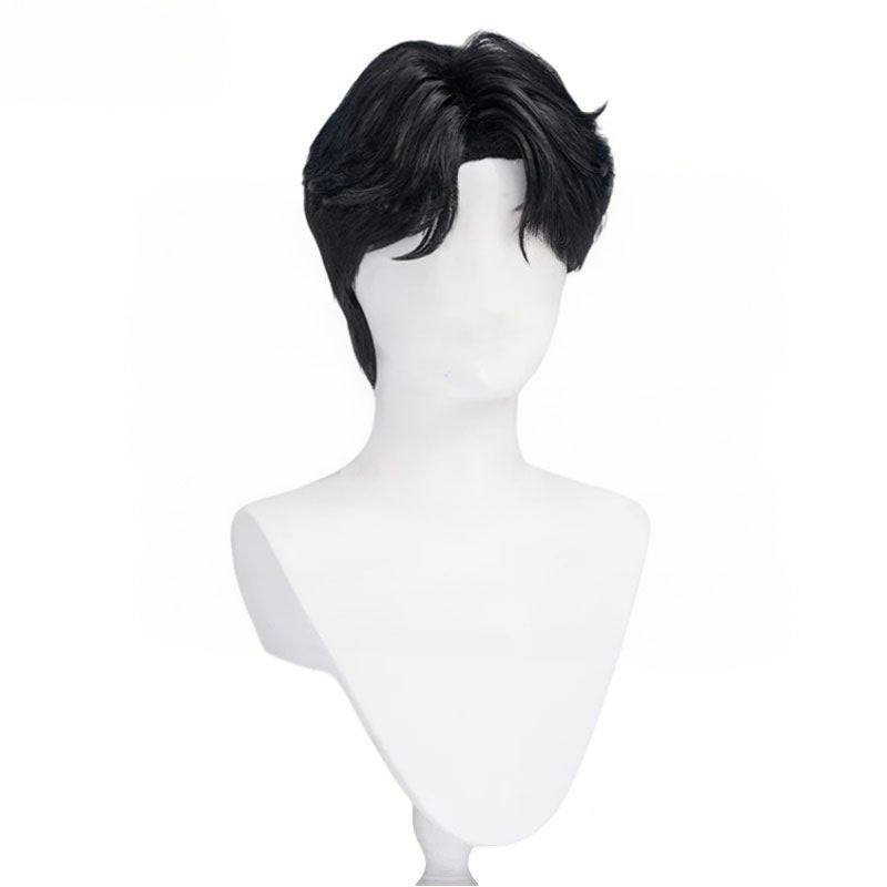 Boys Cosplay Wigs Korean Pop Stars Fashion Green Black Wigs