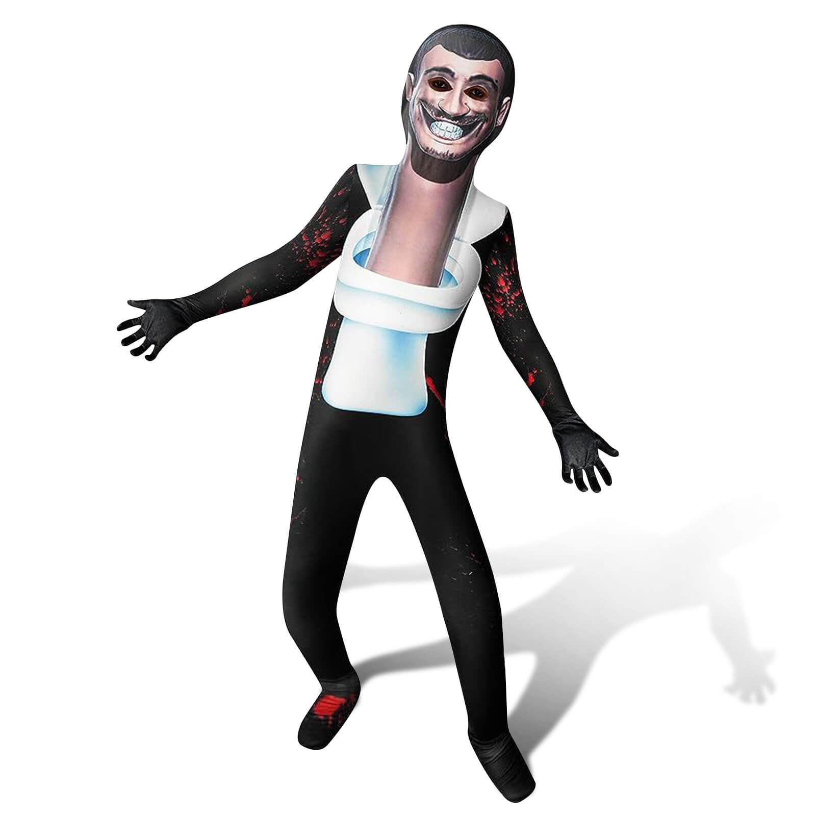 thumbnail image 2 of Skibidi Toilet Costume TV Man Cameraman And Speaker Man Cosplay Outfit For Kids 2 of 10