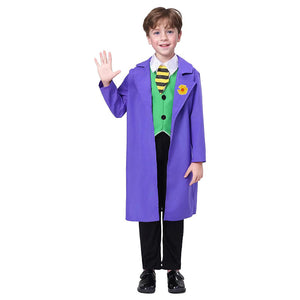 Childrens Isekai Joker Costumer 2024 TV Joker Purple Suit Halloween Cosplay Outfit